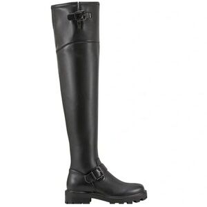 🌸MARC FISHER🌸 Ganven Lug Sole Biker Thigh-High Boots in Black  Size: 7.5